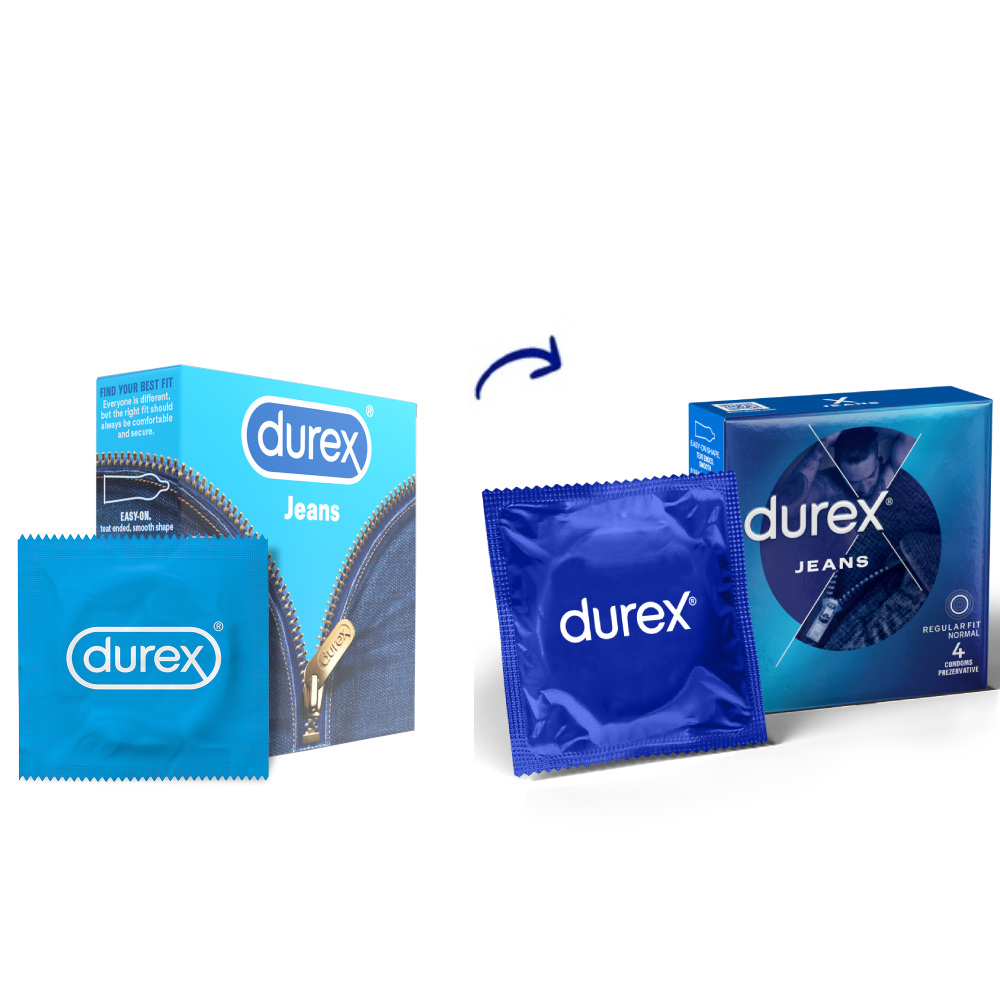 Prezervative Jeans, 4 bucati, Durex