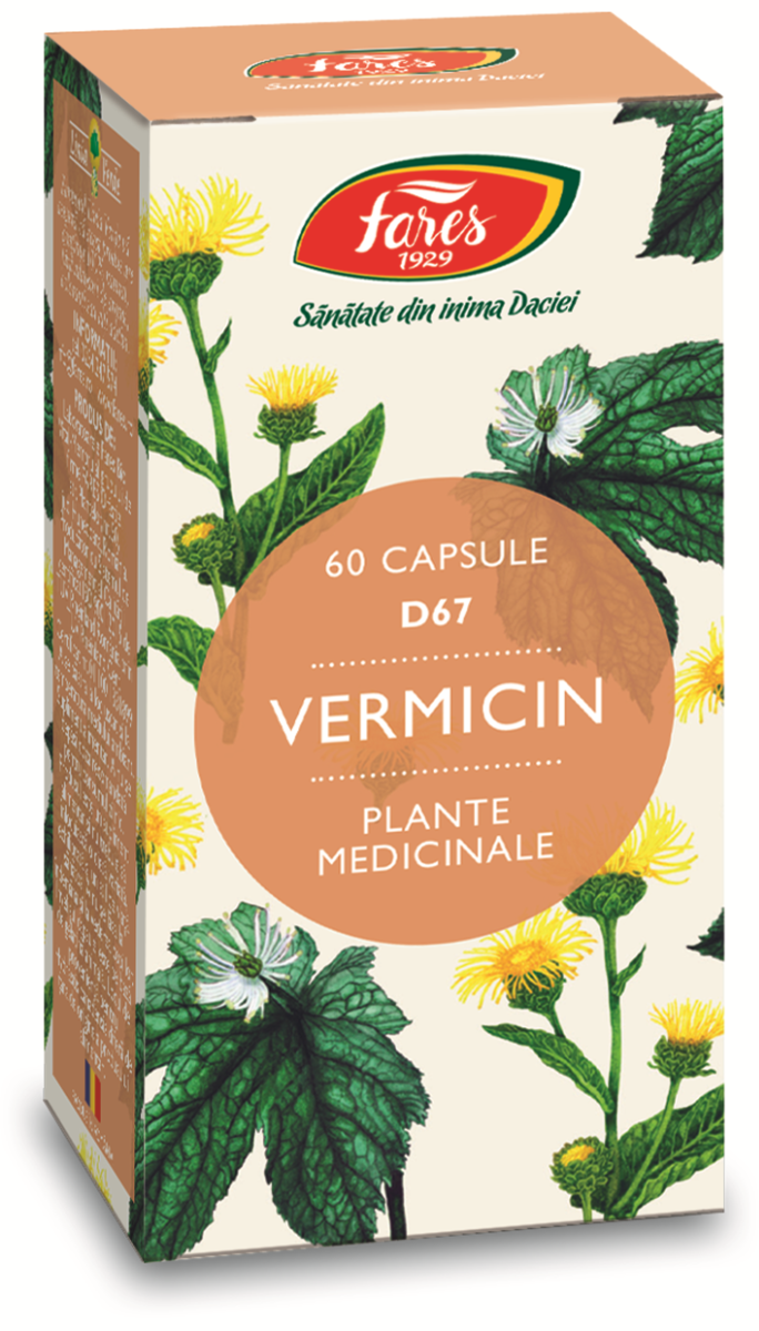 Vermicin, 60 capsule, Fares