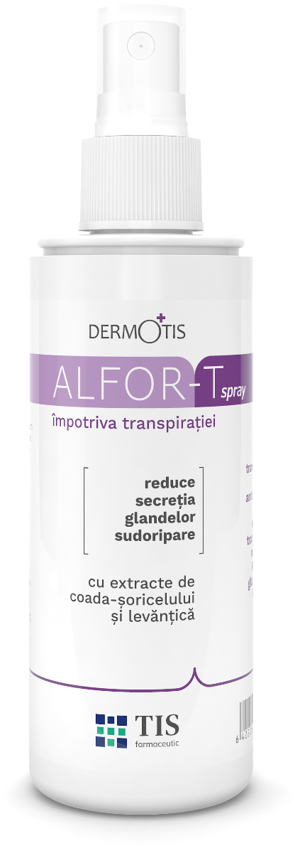 Alfor-T spray impotriva transpiratiei, 110ml, Tis Farmaceutic