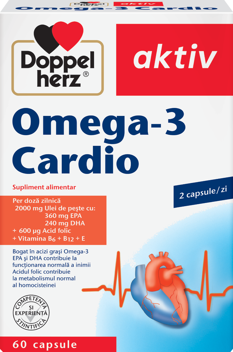 Omega-3 Cardio, 60 capsule, Doppelherz