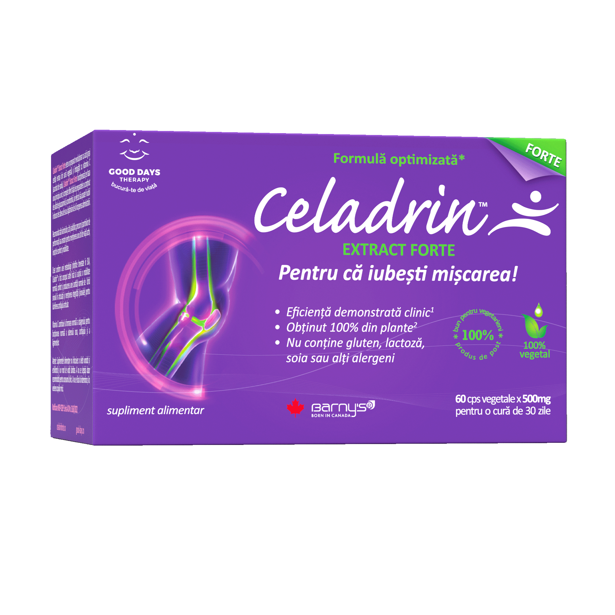 Celadrin Extract Forte 500 mg, 60 capsule, Good Days Therapy