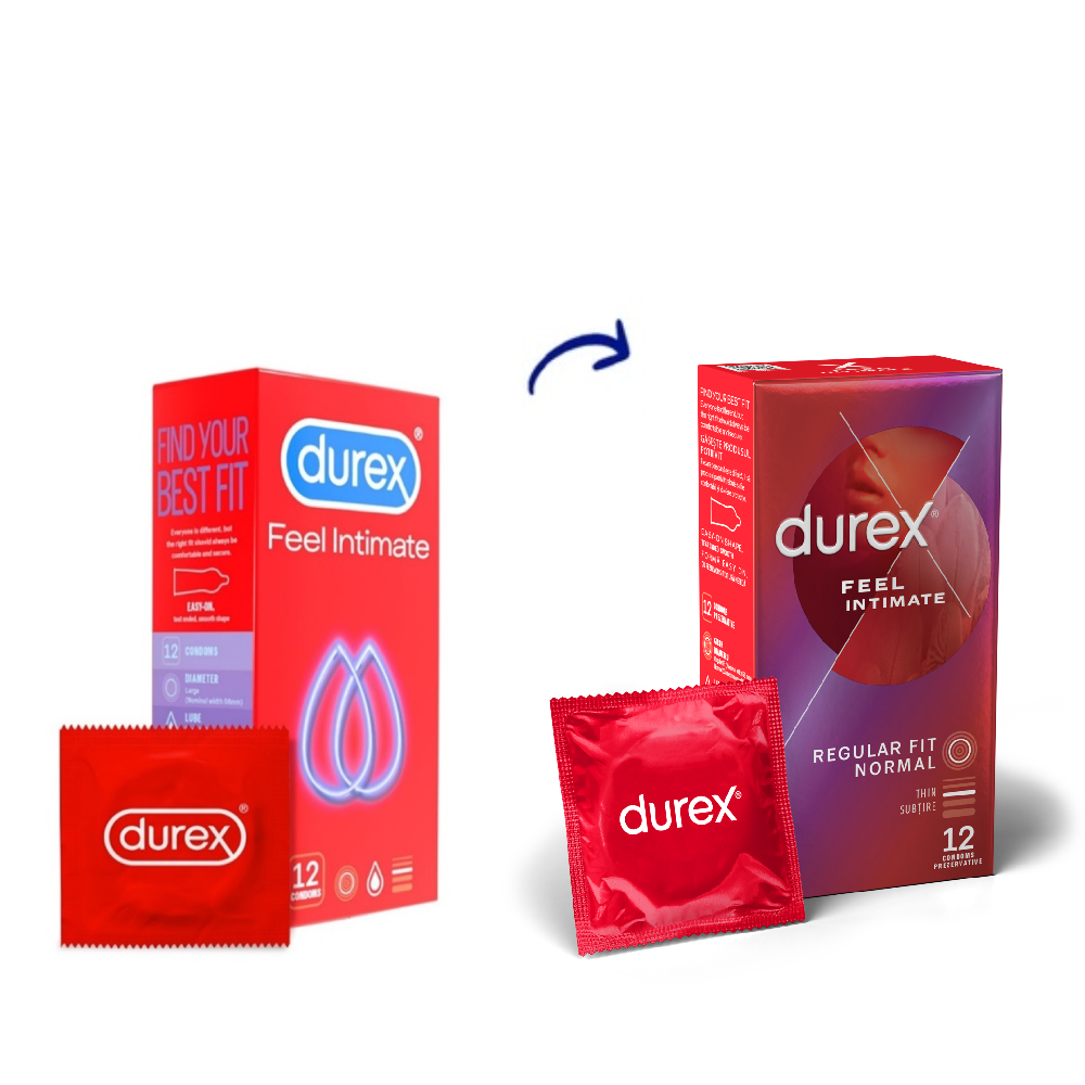Prezervative Feel Intimate, 12 bucati, Durex