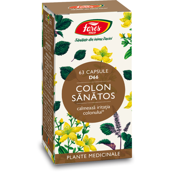 Colon sanatos D66, 63 capsule, Fares