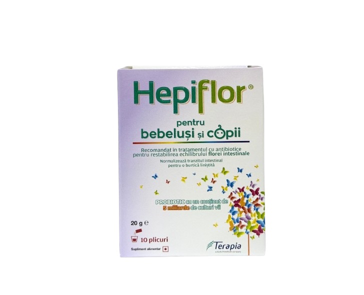 Hepiflor pentru bebelusi si copii, 10 plicuri, Terapia