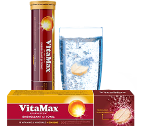 Vitamax Efervescent, 20 comprimate, Perrigo