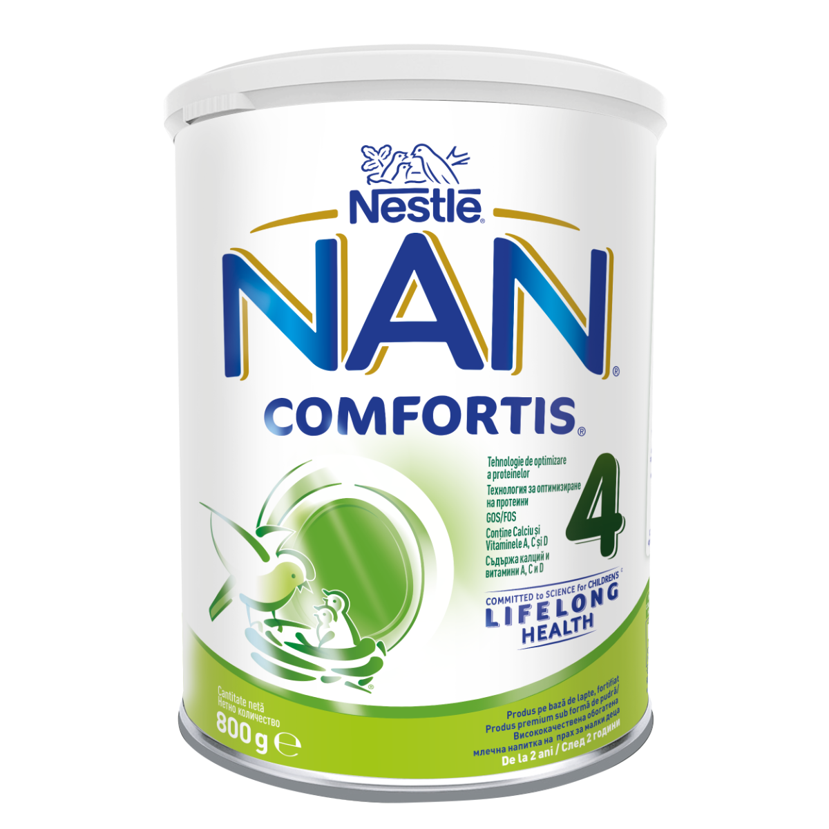 Produs pe baza de lapte praf fortifiat Nan Comfortis 4 de la 2 ani, 800g, Nestle