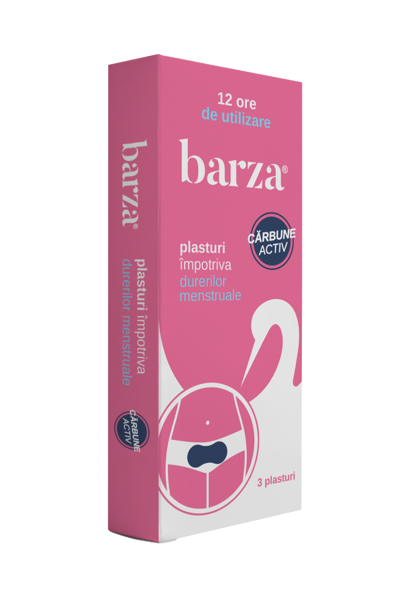 Plasturi impotriva durerilor menstruale, 3 bucati, Barza