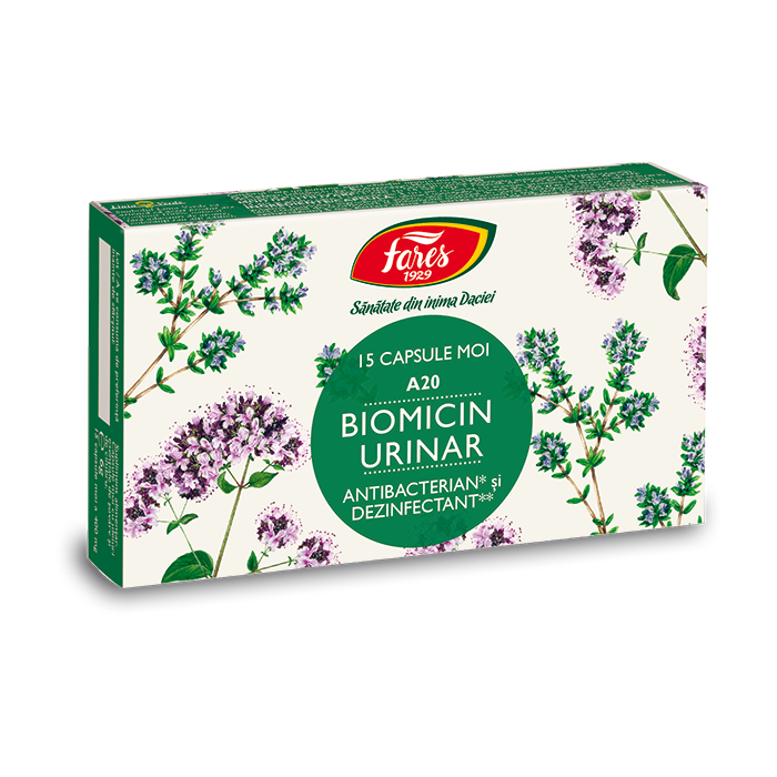 Biomicin urinar, 15 capsule, Fares