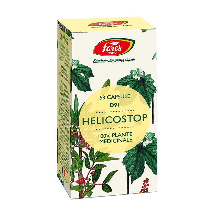 Helicostop, 63 capsule, Fares