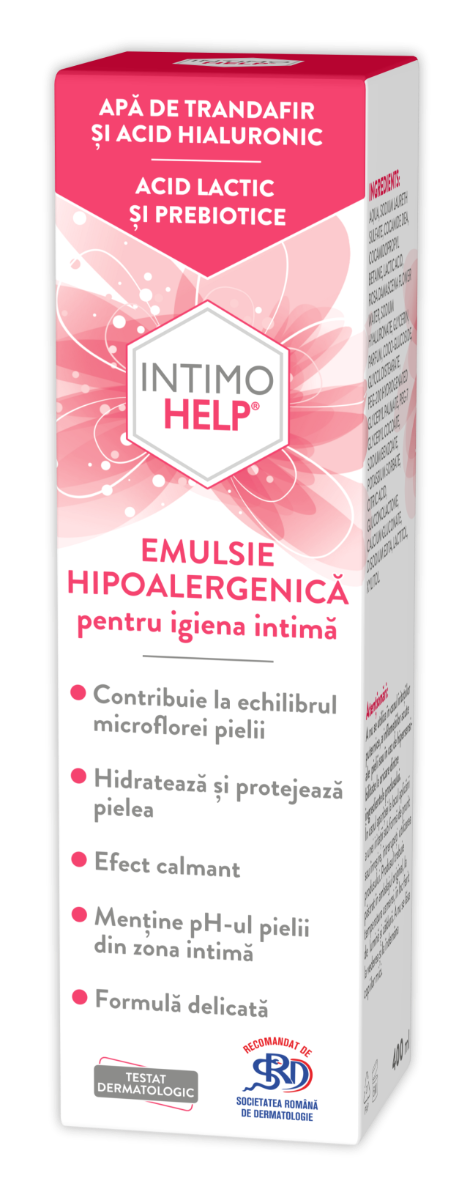Emulsie hipoalergenica pentru igiena intima, 400 ml, Intimohelp
