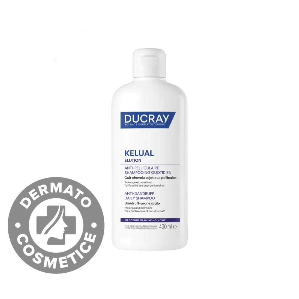 Sampon anti-matreata pentru utilizare frecventa Kelual Elution, 400ml, Ducray