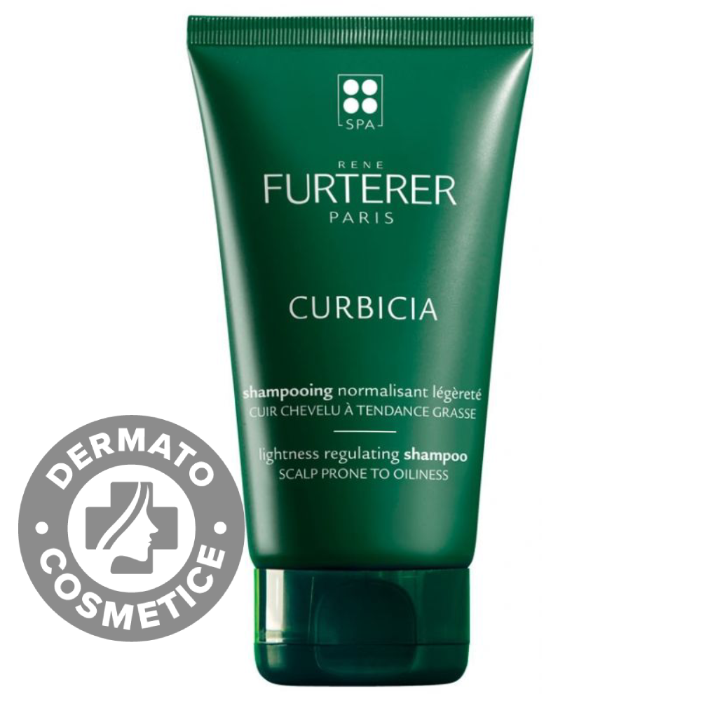 Sampon purifiant pentru scalp cu tendinta de ingrașare Curbicia, 150 ml, Rene Furterer