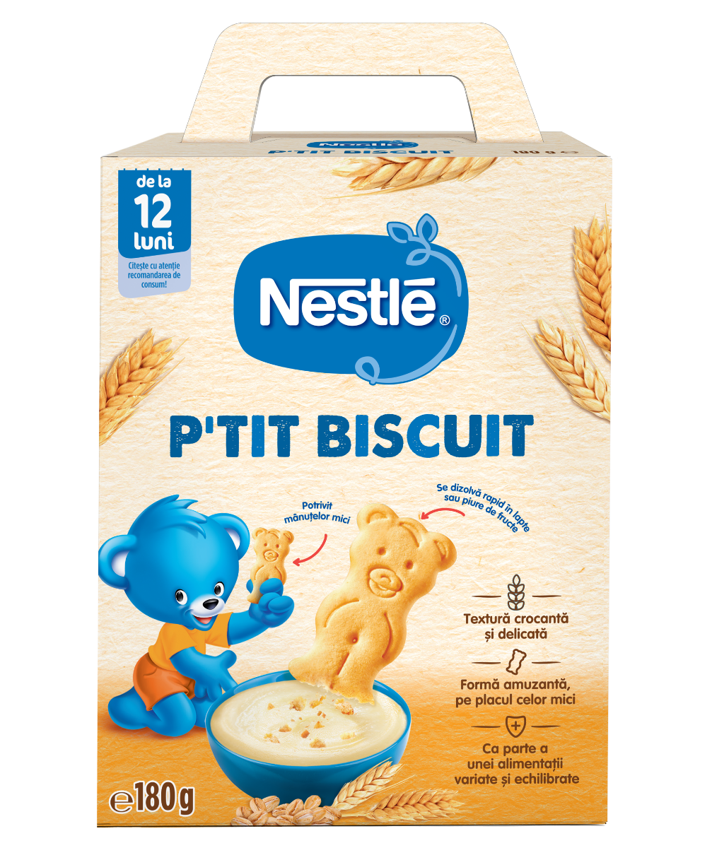 P'tit Biscuit pentru copii de la +12, 180g, Nestle