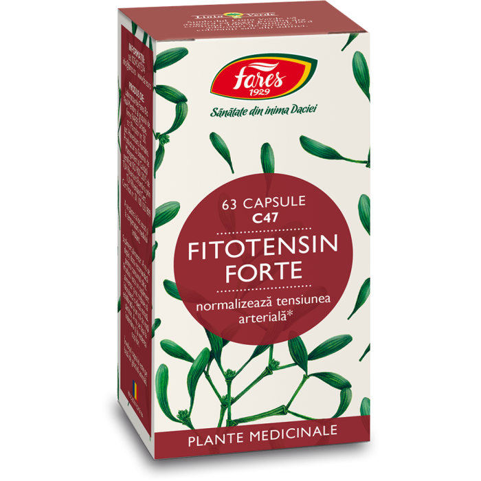 Fitotensin forte, 63 capsule, Fares