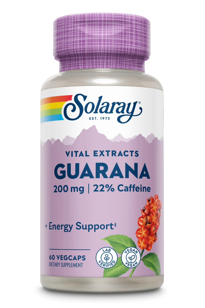 Guarana Solaray, 60 capsule vegetale, Secom