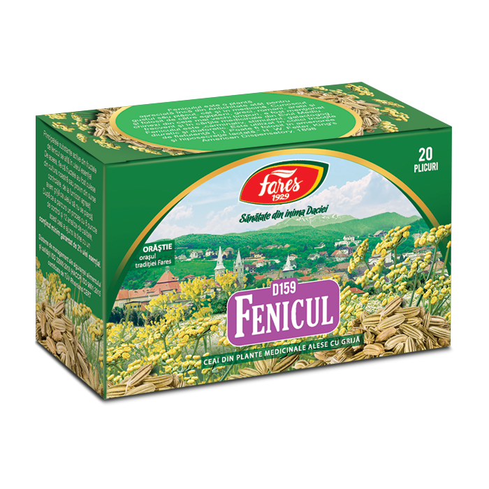 Ceai de fenicul, 20 plicuri, Fares