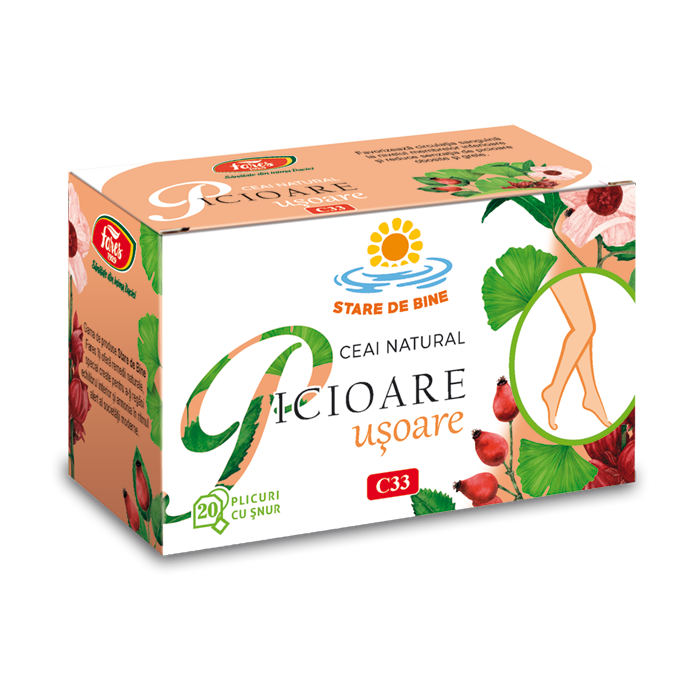 Ceai Picioare usoare, 20 plicuri, Fares