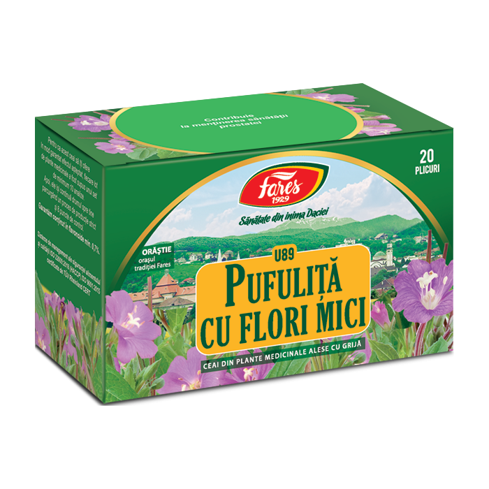 Ceai pufulita cu flori mici U89, 20 plicuri, Fares