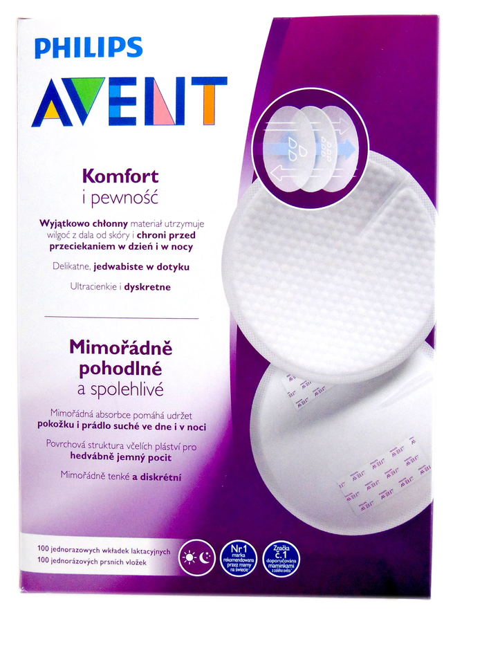 Tampoane de unica folosinta pentru sani SCF254/13, 100 bucati, Philips Avent