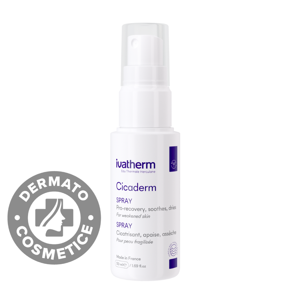 Spray-crema reparatoare si cicatrizanta Cicaderm, 50ml, Ivatherm
